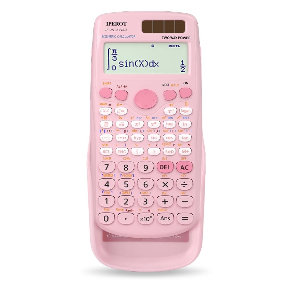 Scientific Calculators, IPEROT Pink Calculator 417 Function, PINK