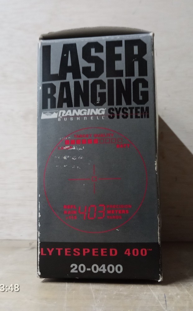 Bushnell Lytespeed Laser Ranging System 400 Excellent Cond Case Box Instructions