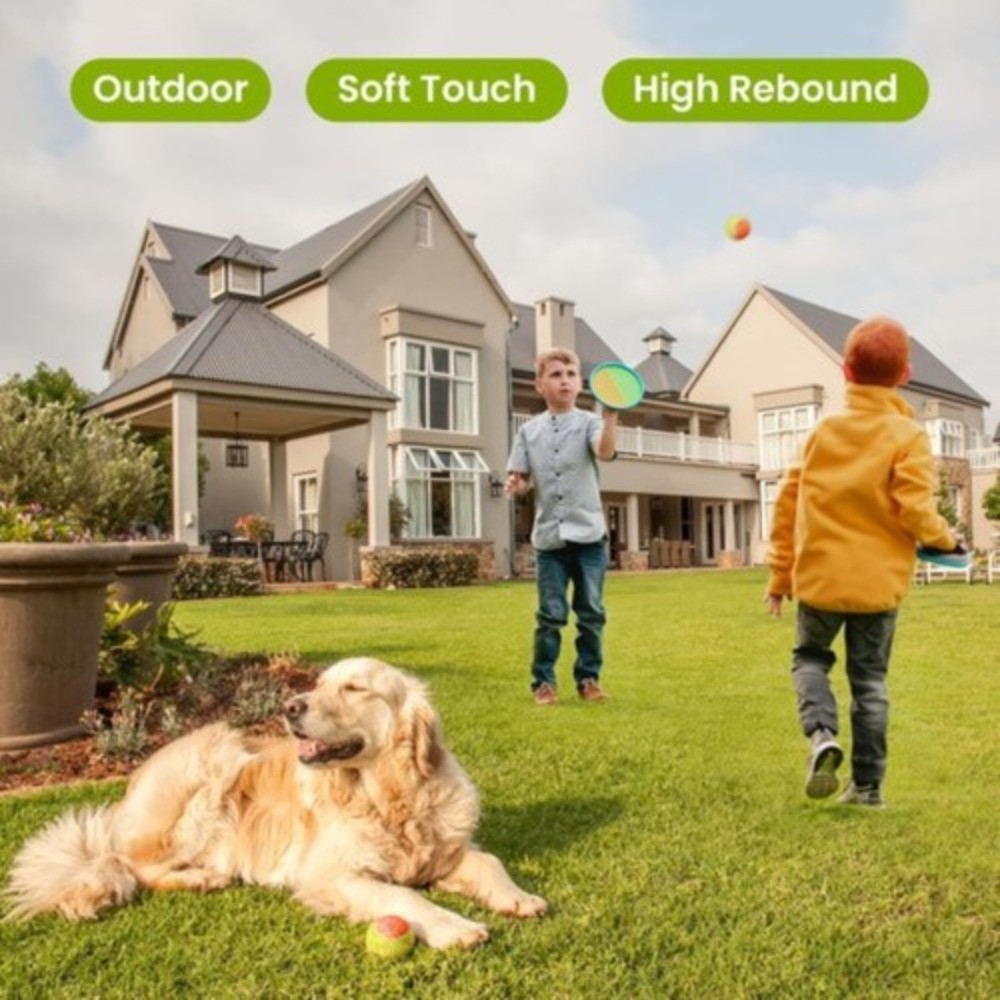 Kids Tennis Balls Soft Elastic Low Compression Stage Pressureless Bulk Training