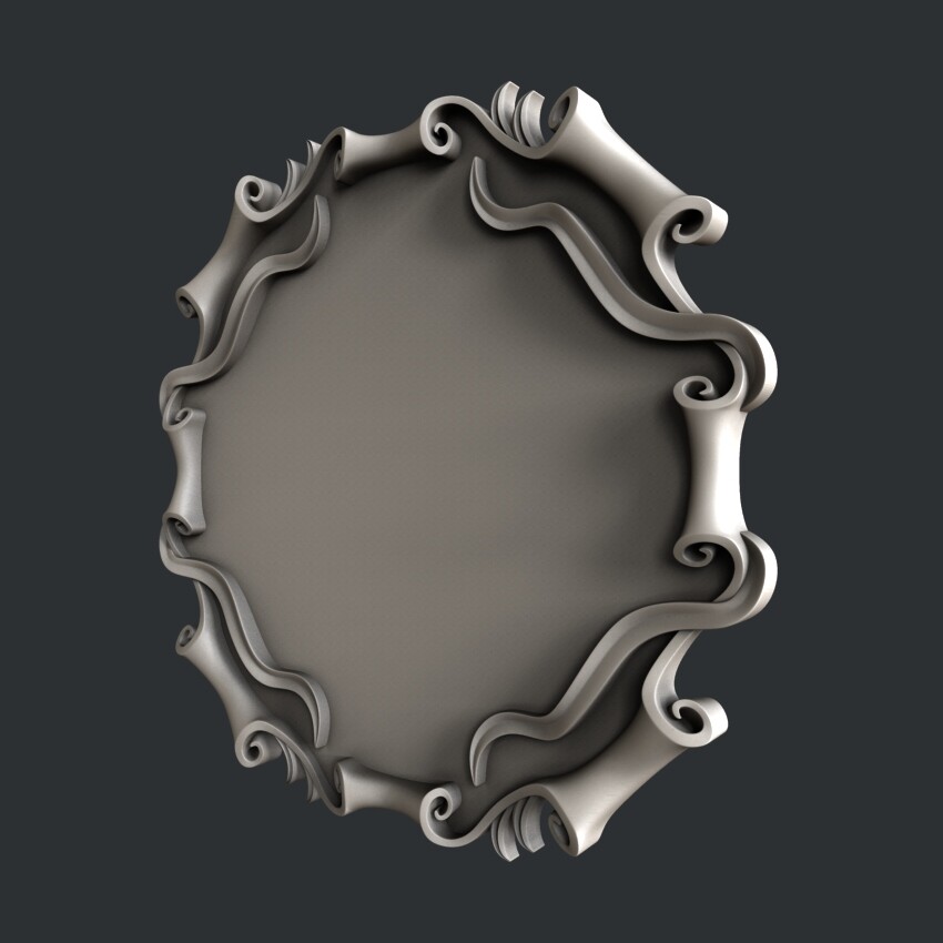 3d STL models for CNC, Artcam, Aspire, relief shield