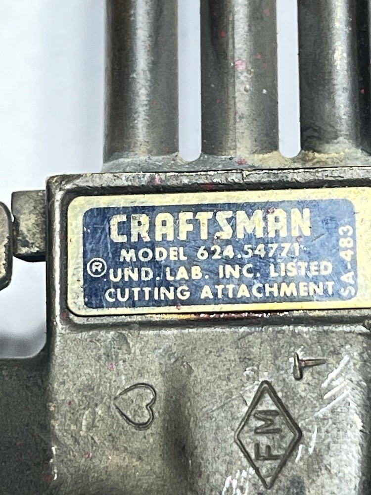 Vintage Craftsman Torch Head Used Untested