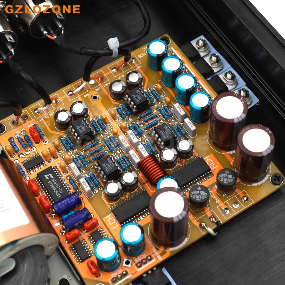 Finished Dual AD1865R NOS DAC Hifi Audio Decoder With Balanced Output