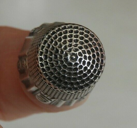 Antique Ketcham & McDougall MKD Sterling Silver Thimble #344