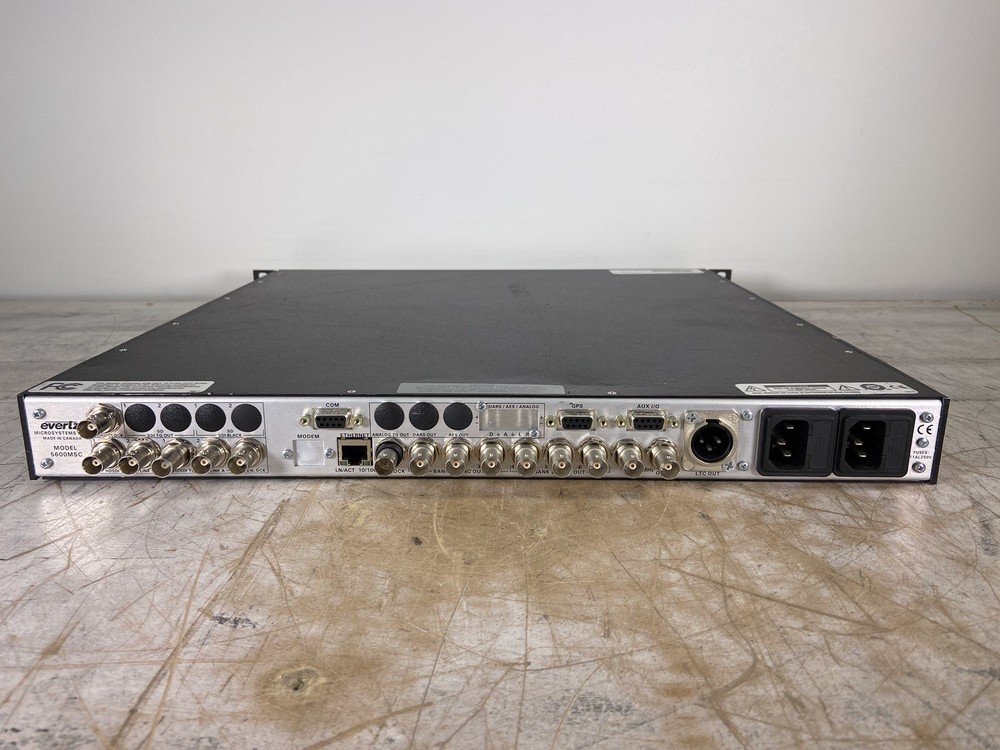 EVERTZ 5600MSC MASTER CLOCK / SPG - READ DESCRIPTION