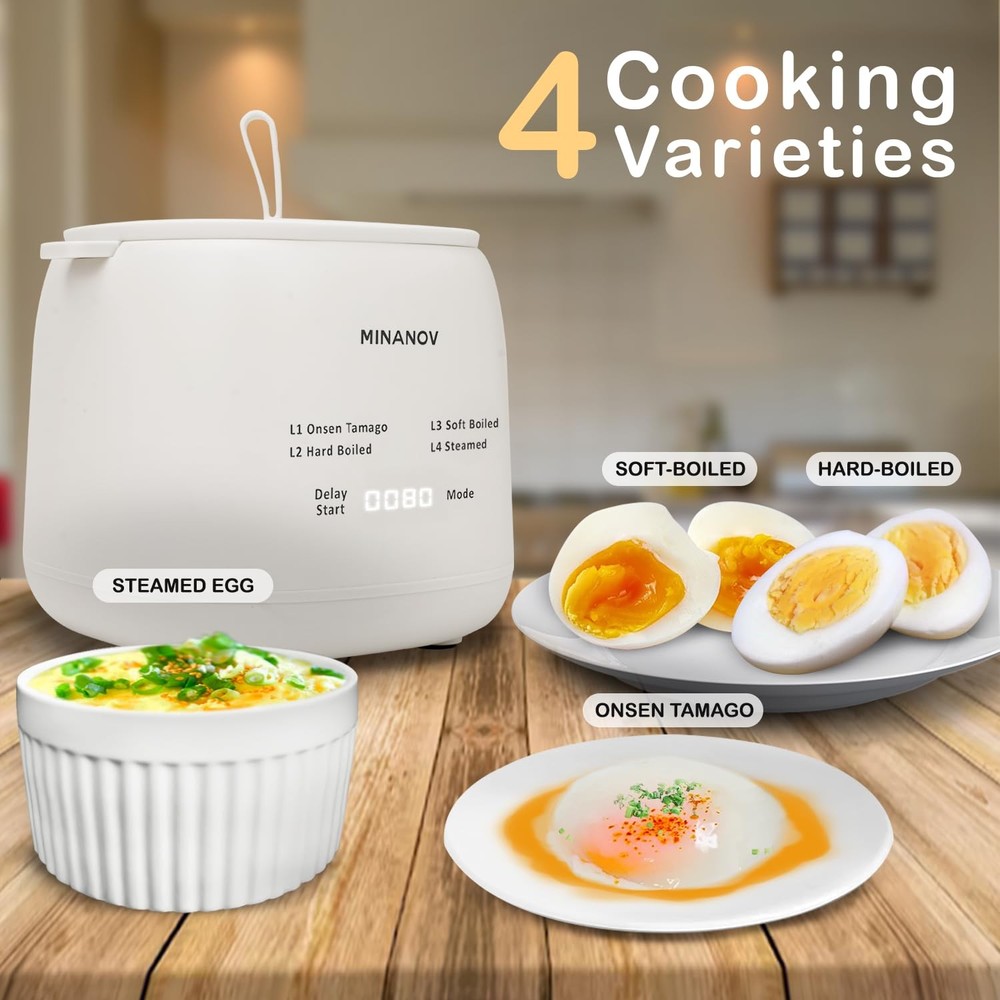 Egg Maker - Egg Cooker with Auto Shut Off and Alarm- Egg Maker Machine for Ha...