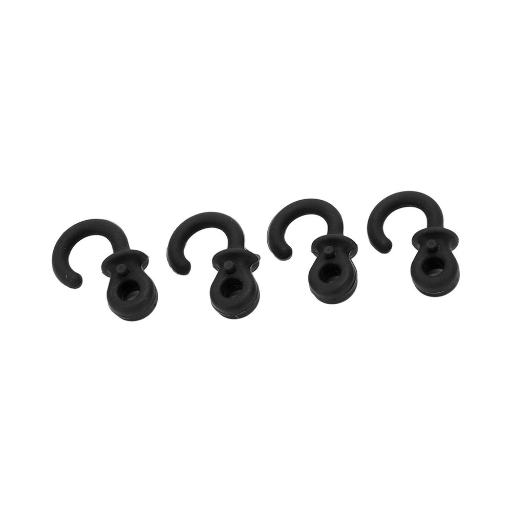 (Black)4Pcs Archery Bow String Silencers Monkey Tail Compound Bow String