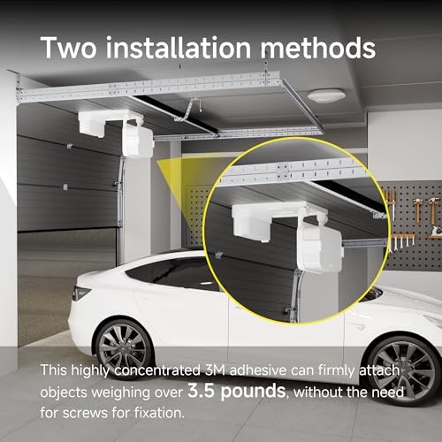 Garage Door Bracket for SimpliSafe Alarm Contact Sensor | Secure Mount White