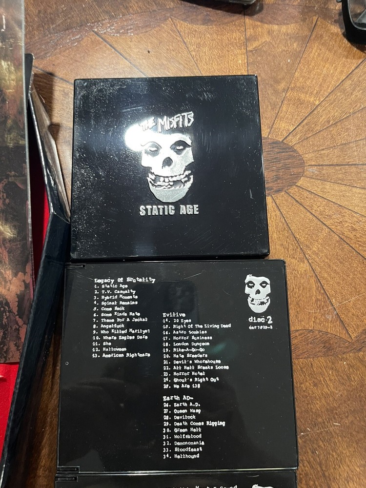 MISFITS Coffin Box Set Autographed Jerry Doyle Michale Dr Chud (Missing CD 1)