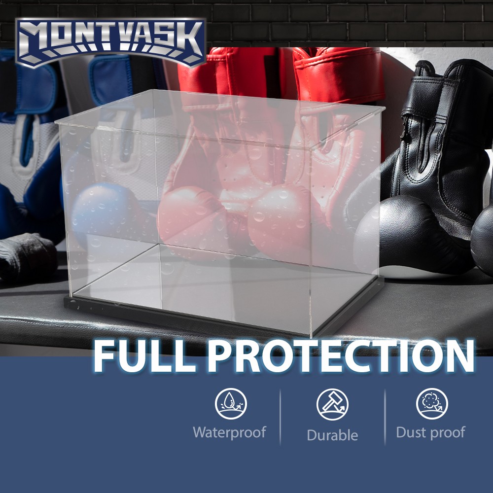 New Clear Single Boxing Glove Horizontal Display Case
