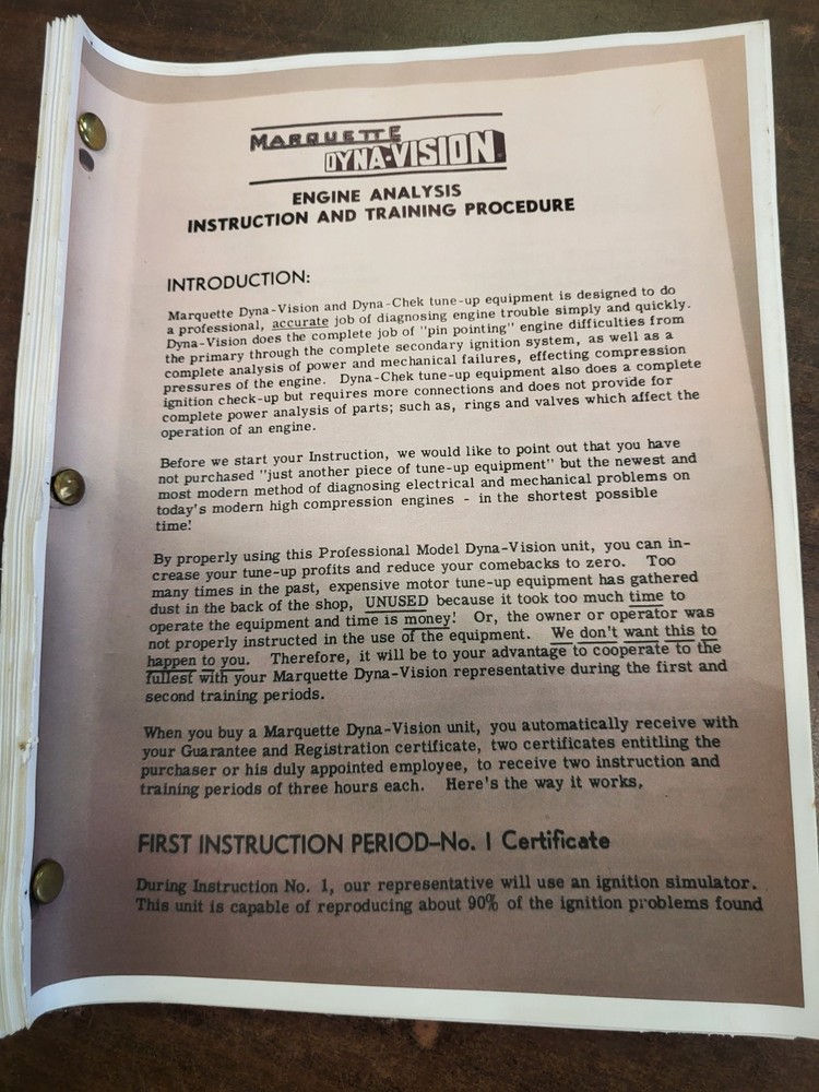 Vintage Heyer Dyna-Vision Engine Analyzer