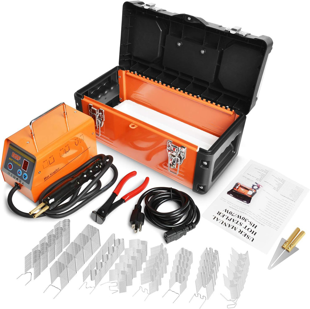 Plastic Welder Repair Machine Kit, 5-Level Adjustable Power, Bumper Plastic Repa