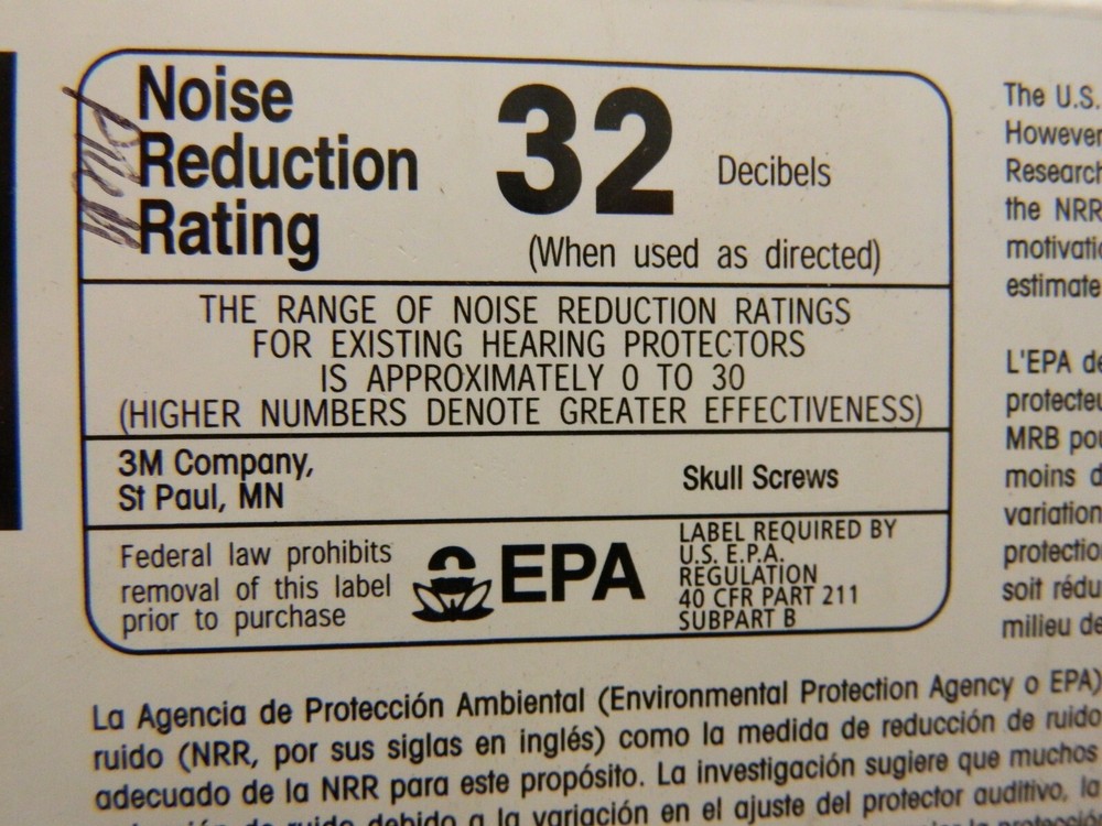 3M Earplug: 32dB, Foam, Cone, No Roll, Corded 7000127181