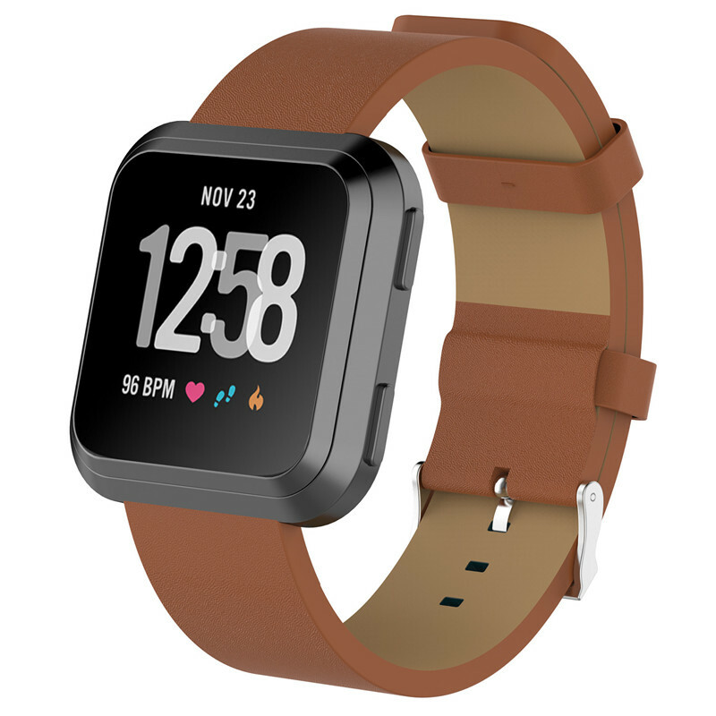Replacement Genuine Leather Band Wrist Strap Bracelet For Fitbit Versa