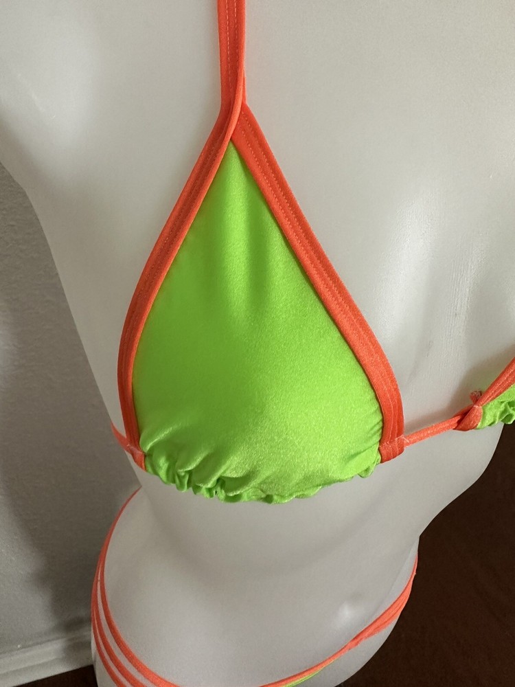 Exotic Dancer Tri Top And Thong Set