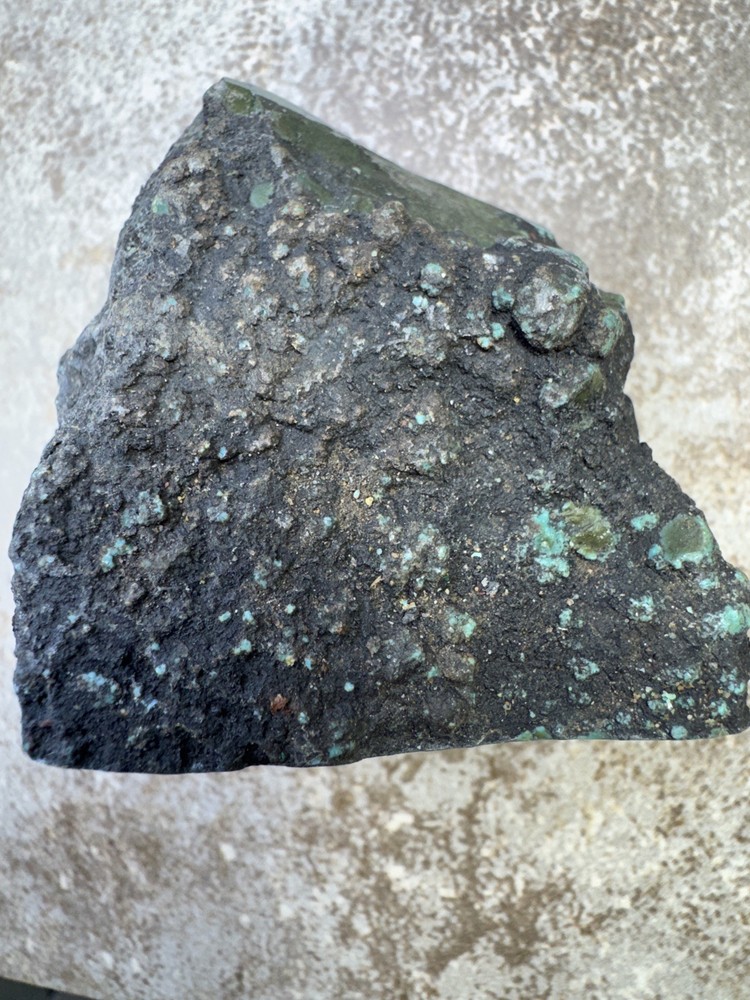 Hubei turquoise stabilized great multi color polychrome solid spiderweb nugget