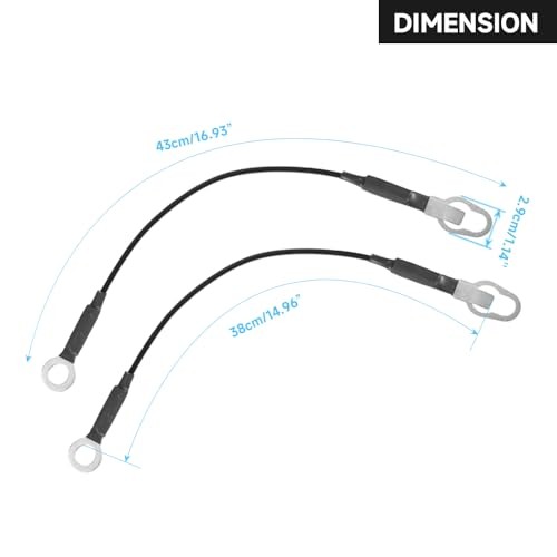 Rear Tailgate Support Cable Lift Gate Pickup Tailgate Lift Support Straps -