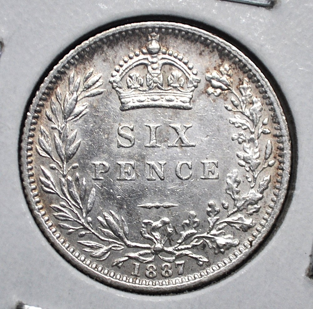 1887 Great Britain 6 Pence