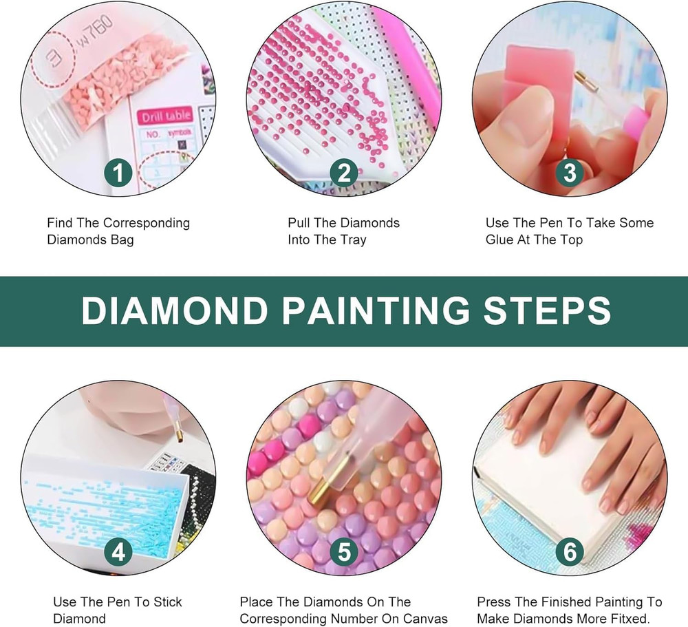 Dragon Diamond Art Kits for Adults, Book Dragon Diamond Painting Kits for Beginn