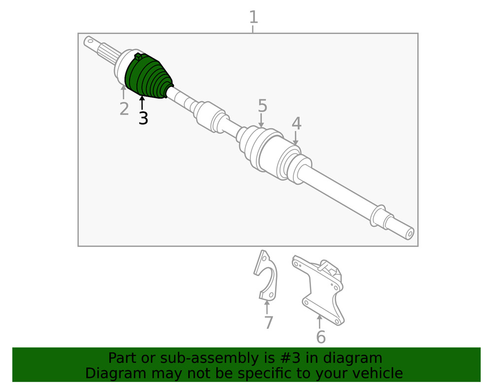 Genuine Nissan Outer Boot C9241-4BA1A