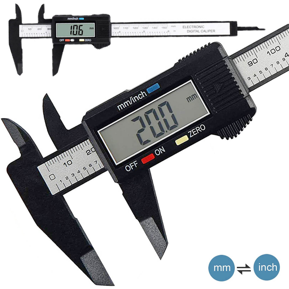 LCD Digital Caliper Electronic Gauge Vernier Micrometer Ruler 4/6inch