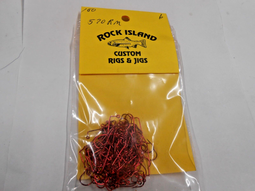 Eagle Claw 570 Jig Hooks Red 100 ct