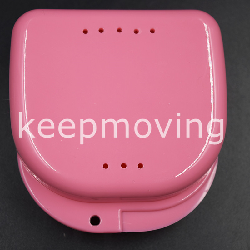 White Dental Orthodontic Retainer Denture Storage Case Box Container 1 Pcs