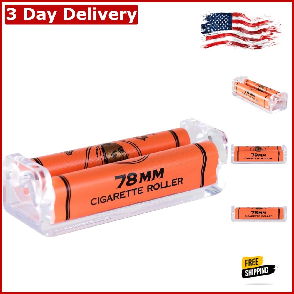 Durable Plastic Cigarette Rolling Machine - Perfect 78mm Rolls Anytime, Anywhere