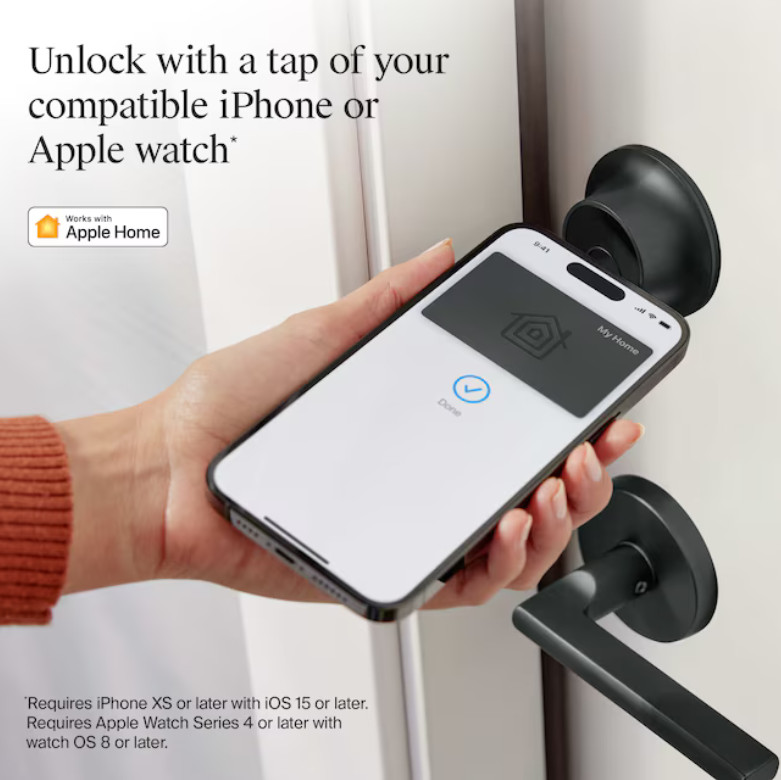 Level Lock+ Smart Lock Matte Black Smart Bluetooth Electronic Deadbolt Lock