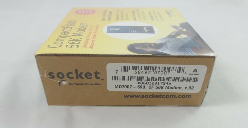 Rare Socket Communications 56 Kbps CompactFlash Card Modem (MO7007-693)