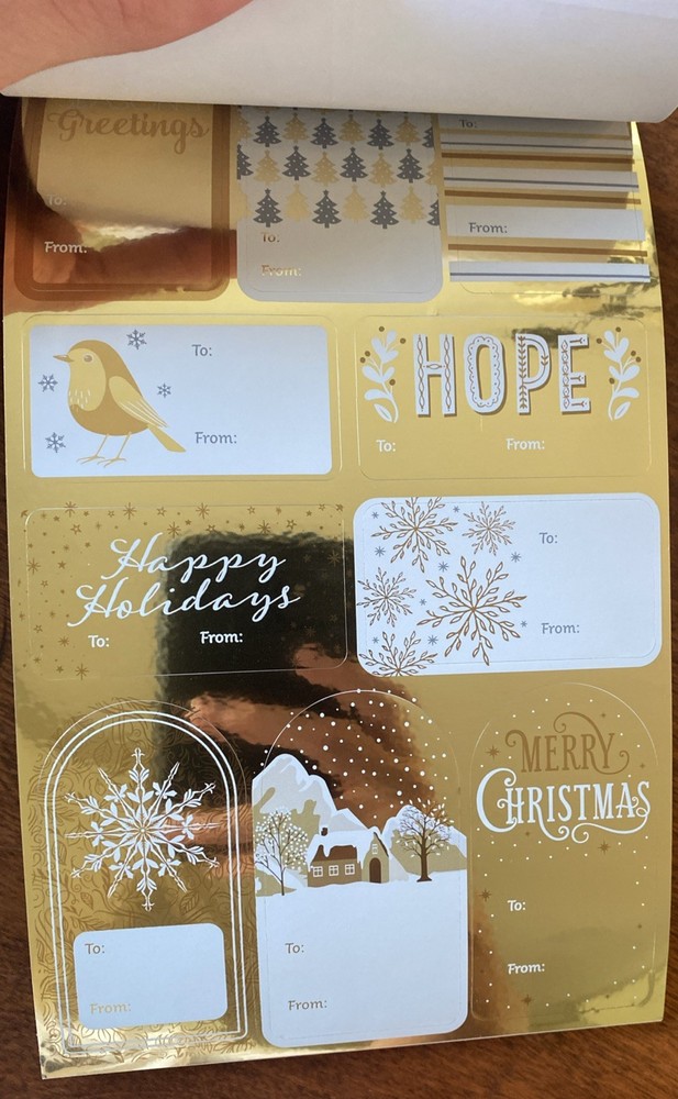 Christmas Card Tags