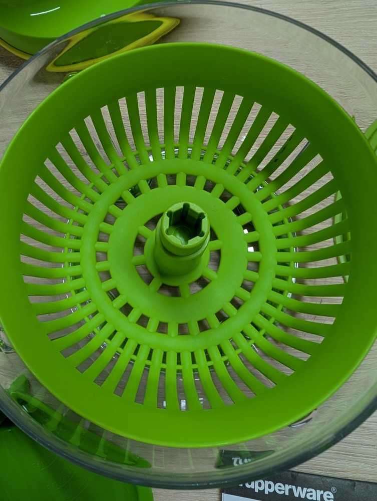 Tupperware Quick Chef Pro System Manual Food Processor Chopper Green