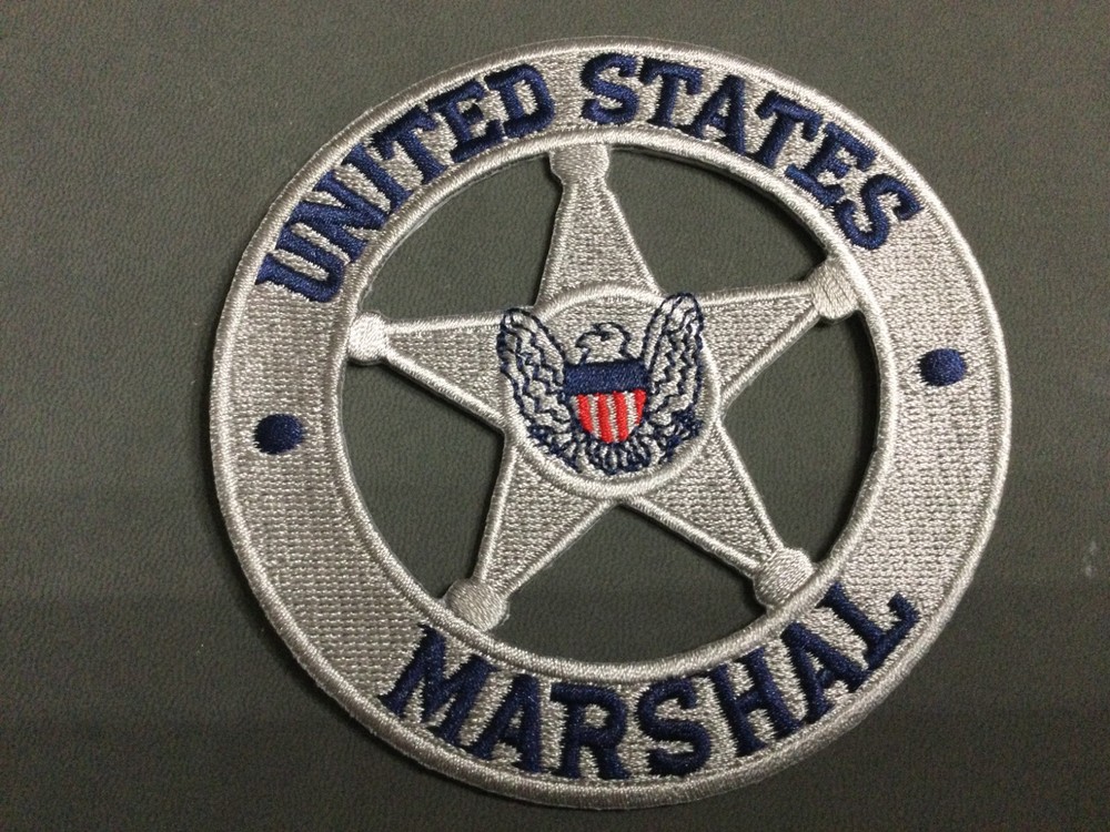 US MARSHAL SILVER STAR PATCH 3” NEW 