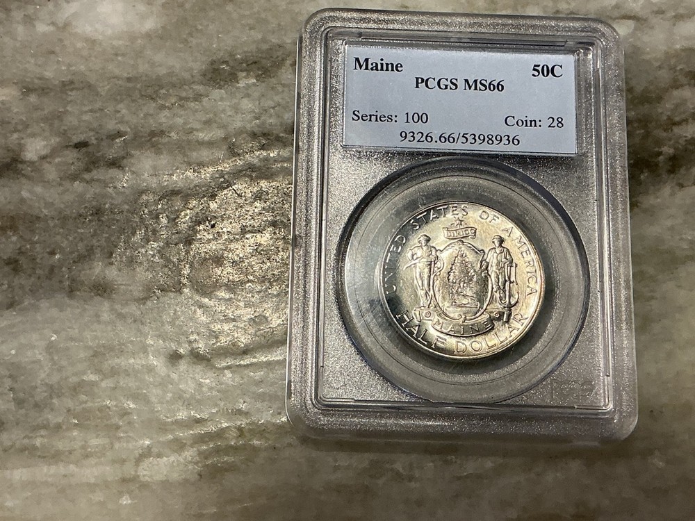 1920 Maine Silver Commemorative Half Dollar MS66