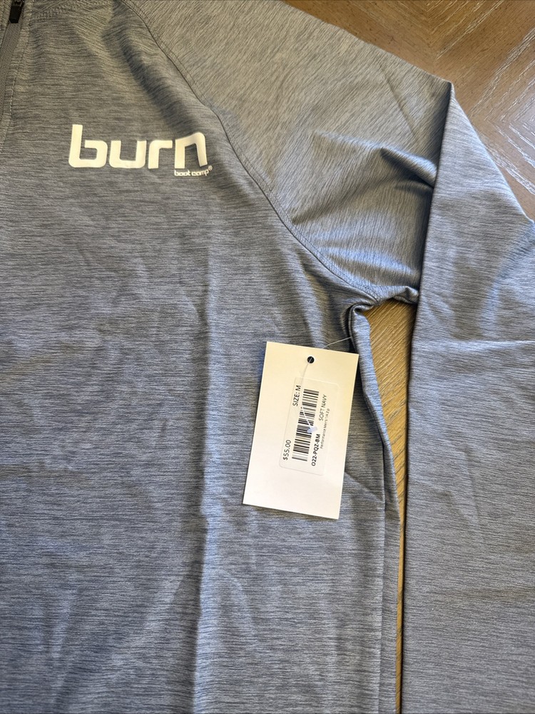Burn Boot Camp Performance Men’s Quarter Zip Size M