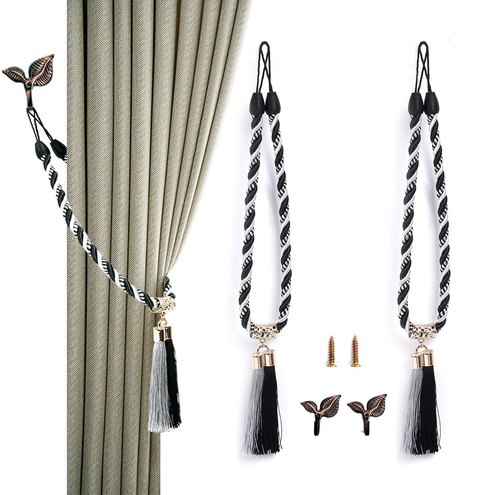 CurtainTassel Tiebacks Curtain fixator Suitable for Thin or Thick Curtains Na...