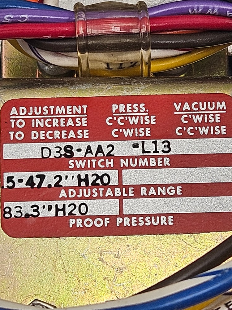 Barksdale Barksdale D3S-AA2-L13 Control Switch