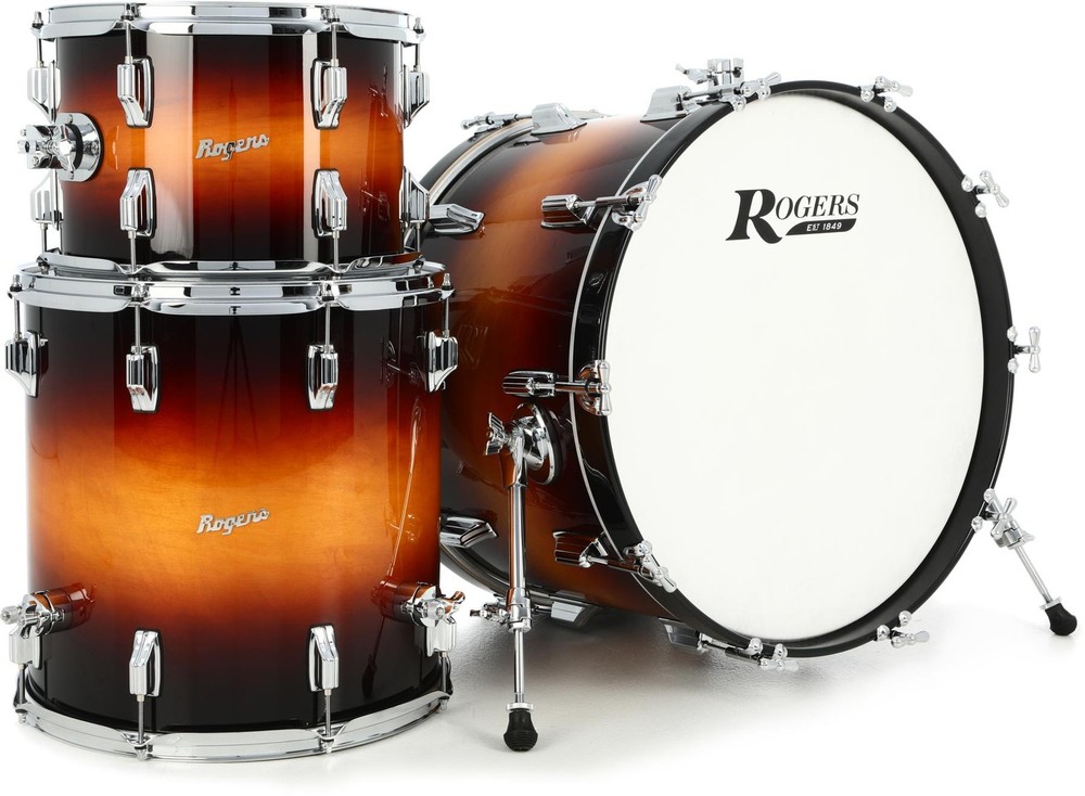 Rogers Drums PowerTone 3-piece Shell Pack - Sunburst Lacquer