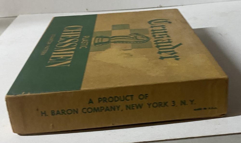 MIB - H Barron Crusader Plastic Chessman Stauton Pattern