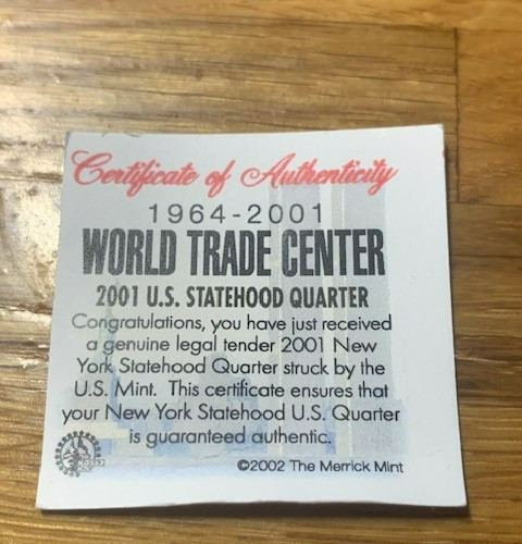 World Trade Center Commemorative US Quarter
