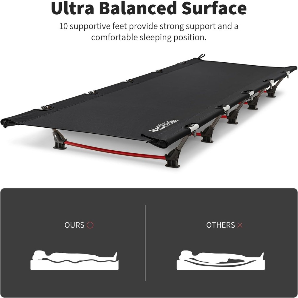Ultralight Camping Cot Easy to Assemble Folding Tent Cot Compact & Protable
