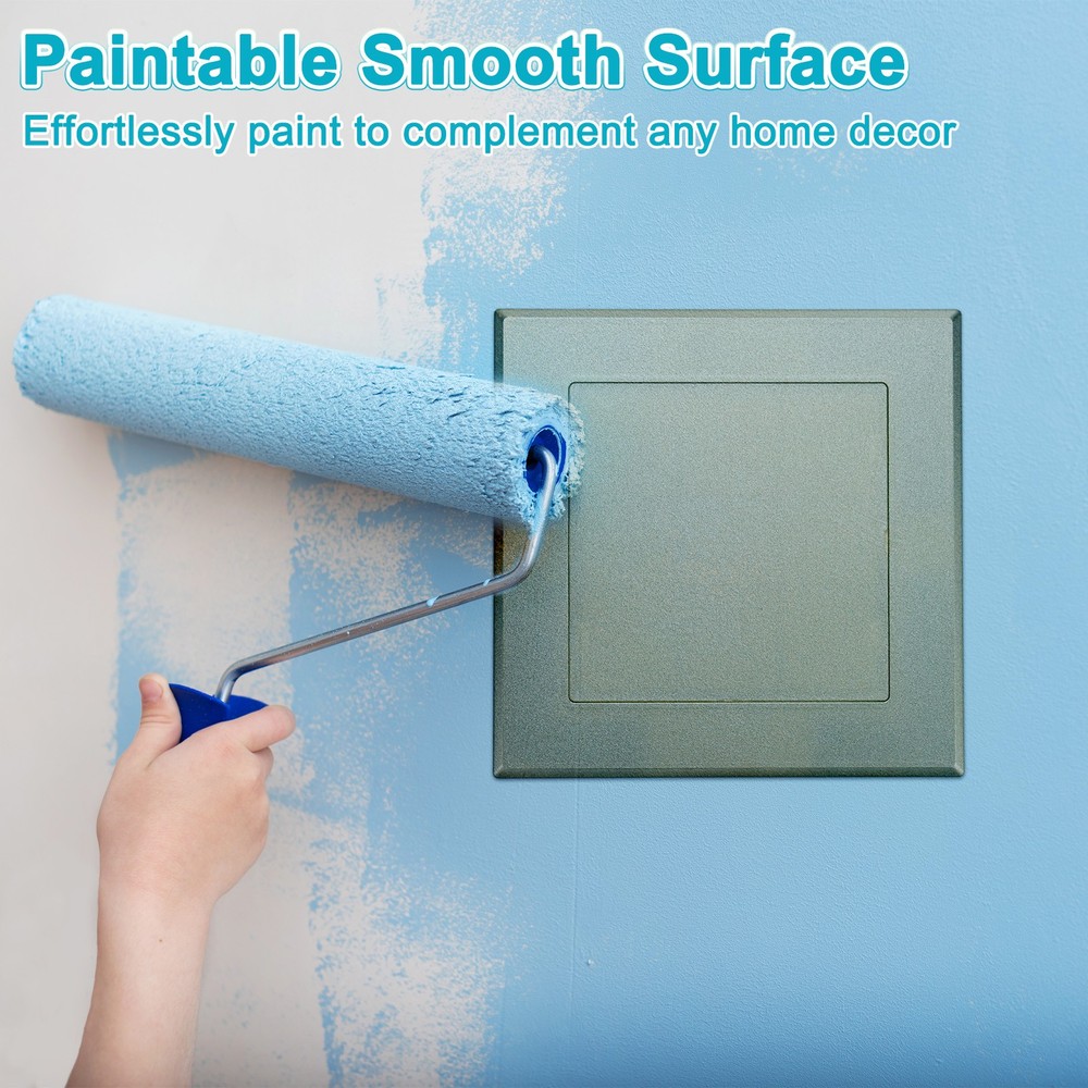 2-Pack Access Panel for Drywall, 5x5" Plastic Removable [Gold Tone, Square]