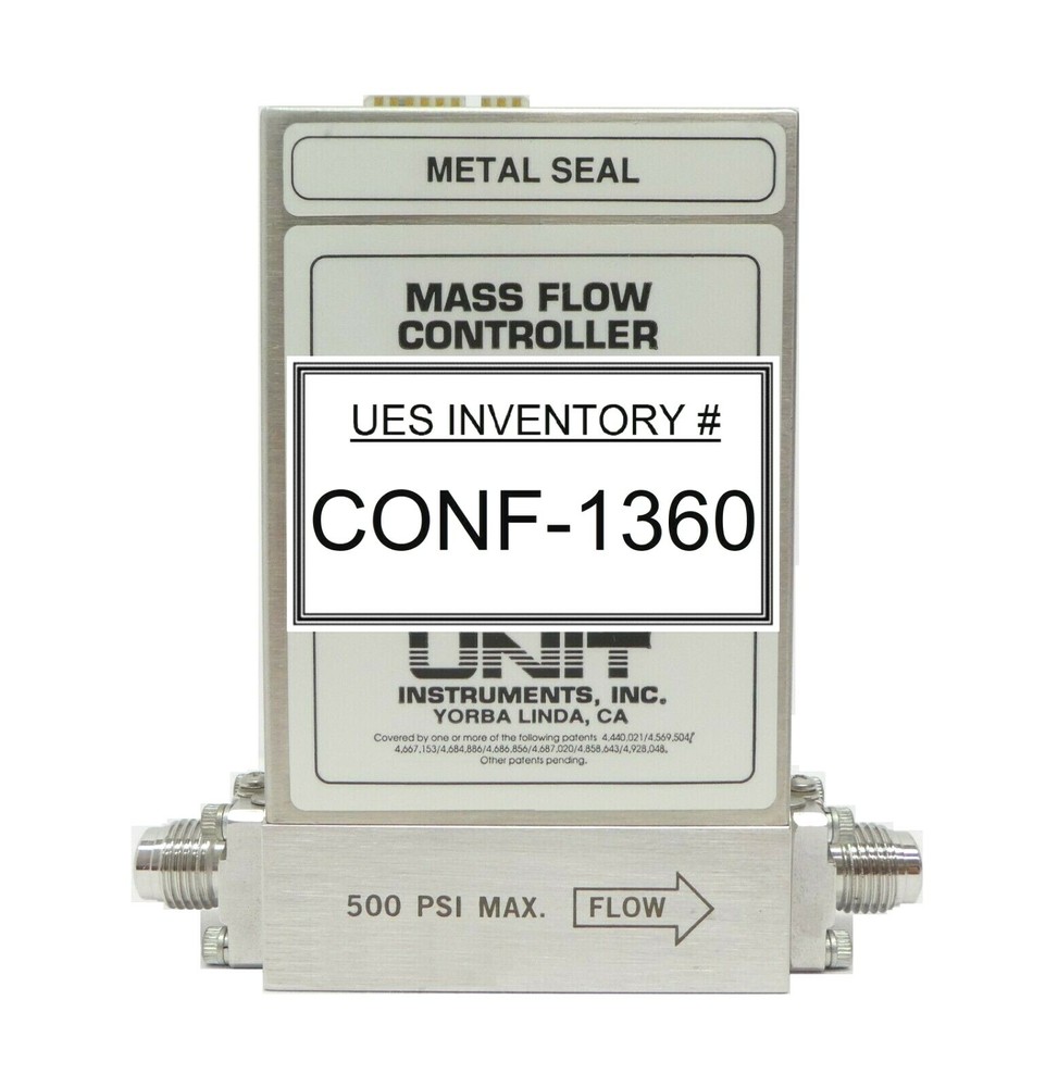 UNIT Instruments UFC-8160 Mass Flow Controller MFC 10 SLM O2 Working Spare