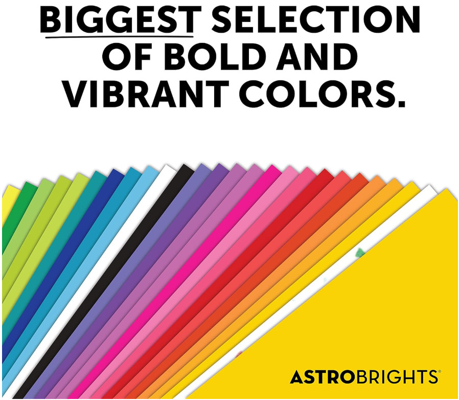 Astrobrights Mega Collection, Colored 320 Count 320 Sheets 8.5" x 11"