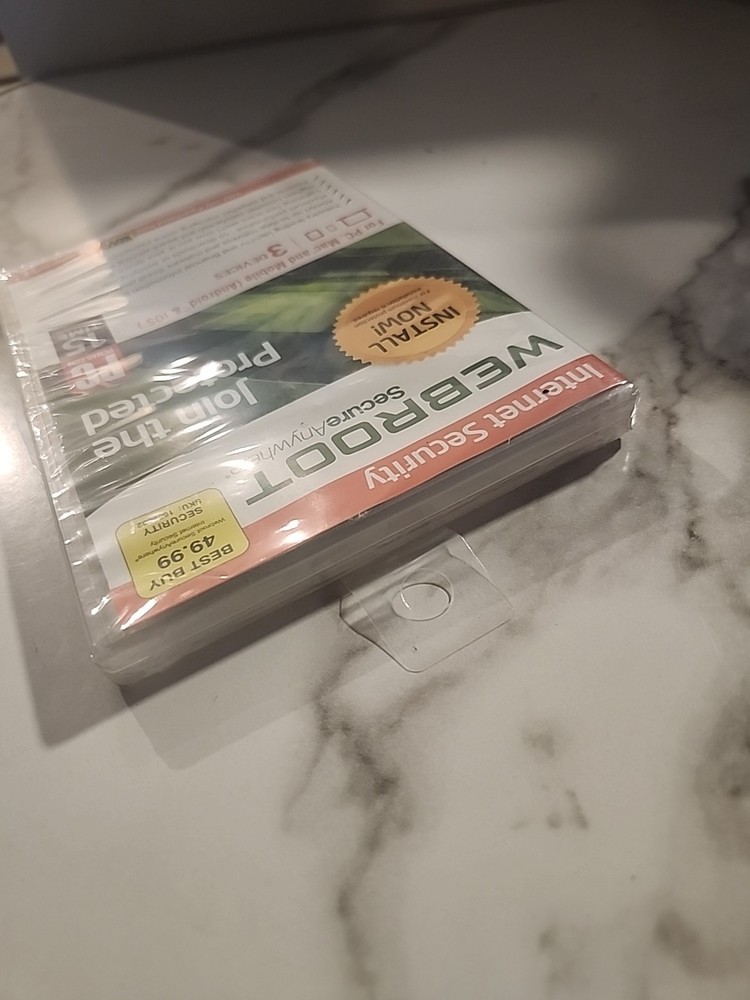 Webroot Secure Anywhere Internet Security 3 Devices Still Sealed