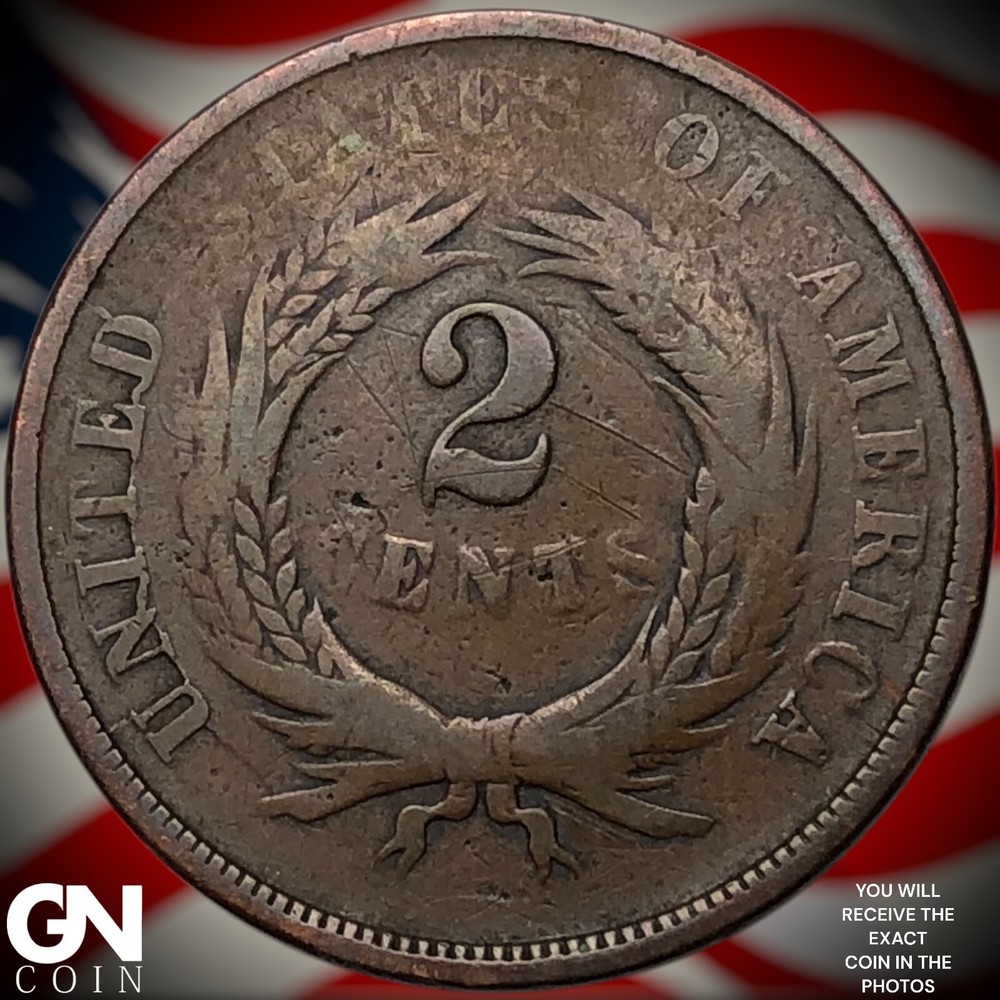 1865 2 Cent Piece Y8688