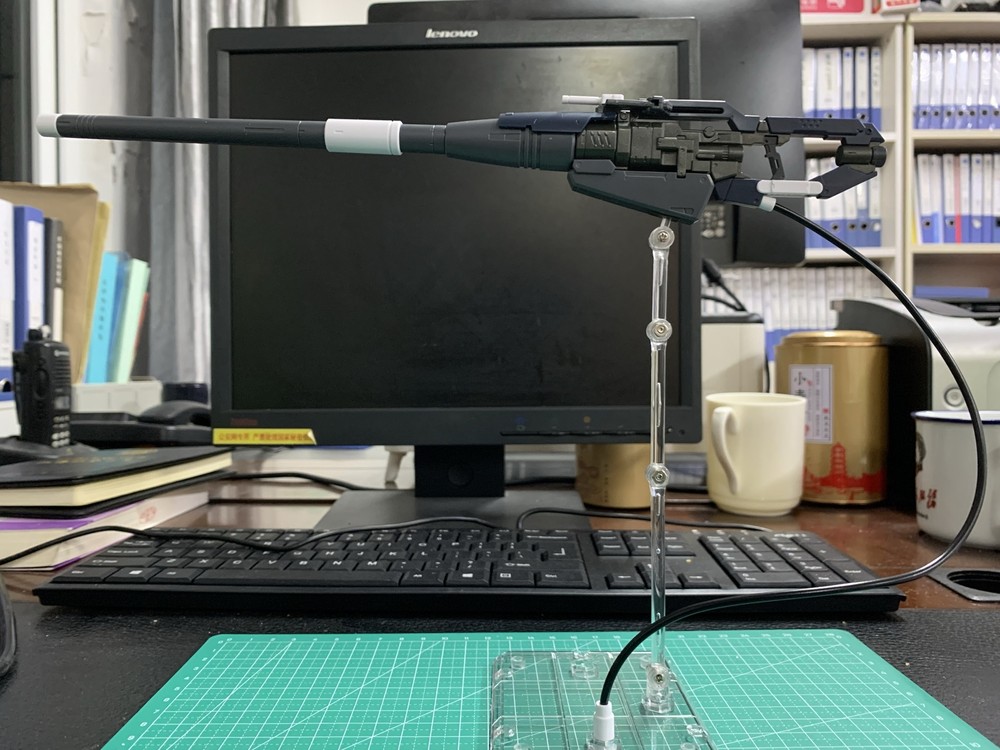 for RG 1/144 RX-93 Nu v Model EW Hyper Mega Bazooka Launcher+Base+Replace Face*2