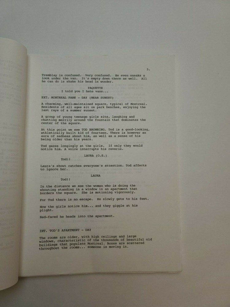 ONLY AT NIGHT / Robert Tinnell 1997 Unproduced Movie Script Screenplay