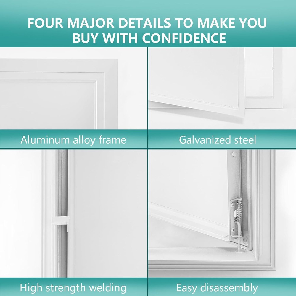 Thicken 1Mm Metal Access Panel 14 X 29, Access Panel with Screwdriver Latch