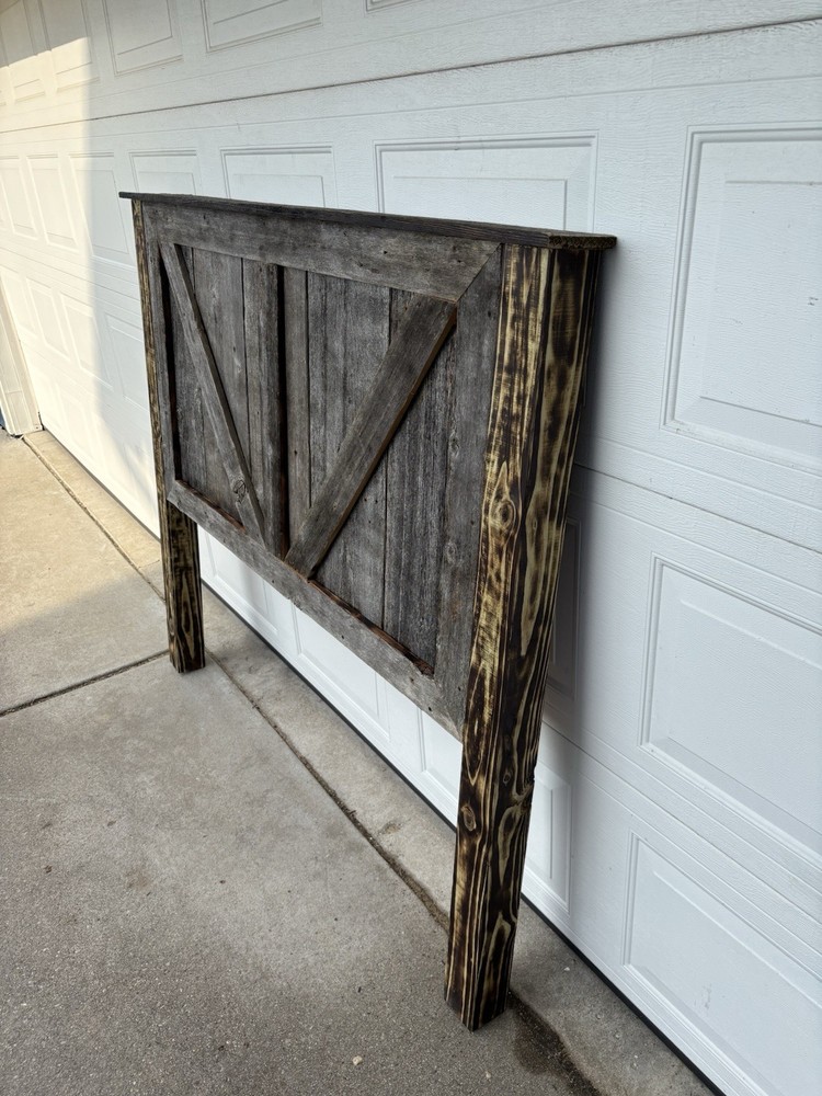 Rustic Barnwood Queen Sized Headboard
