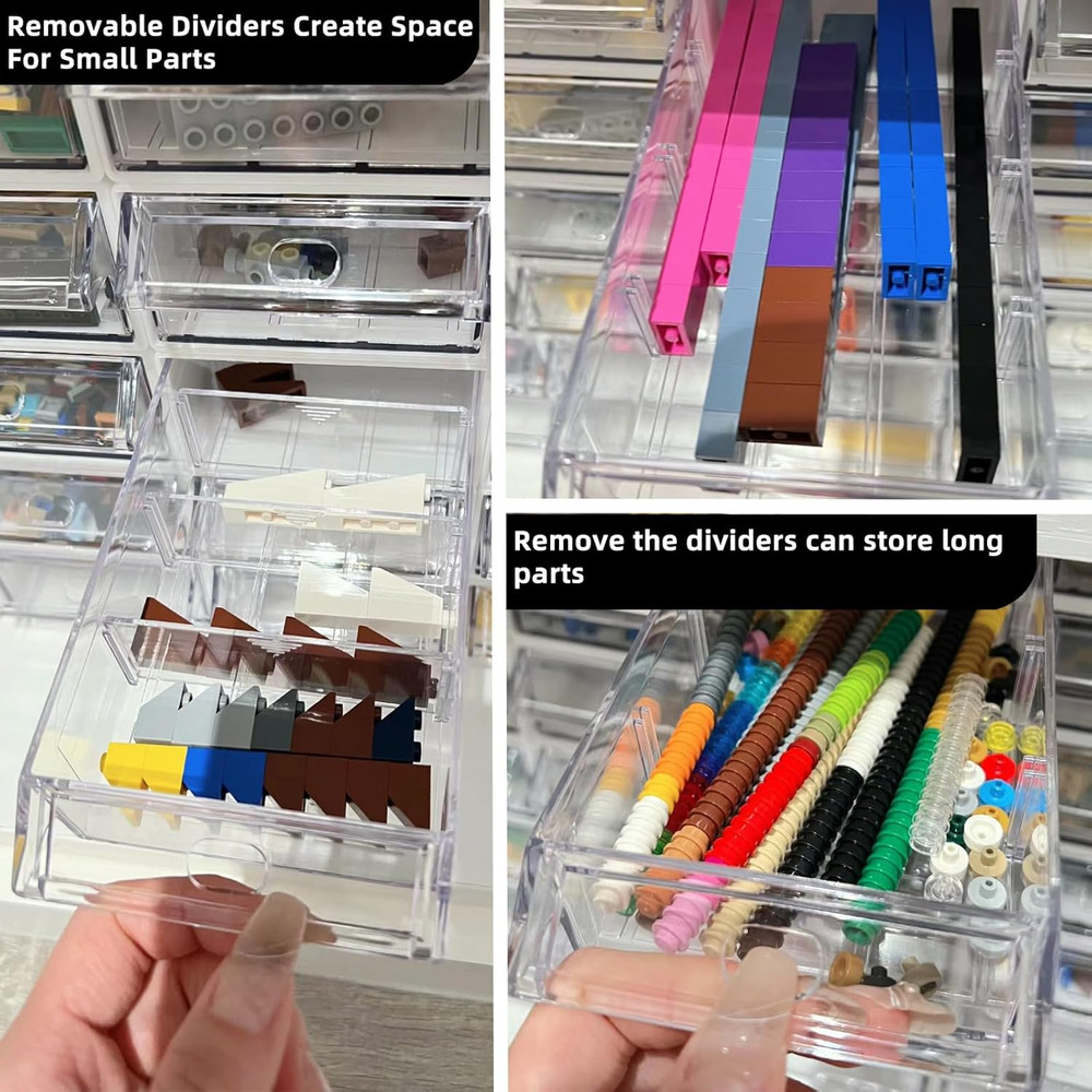 Plastic Craft Organizers and Storage,Stackable Storage Drawers, Drawers Storage